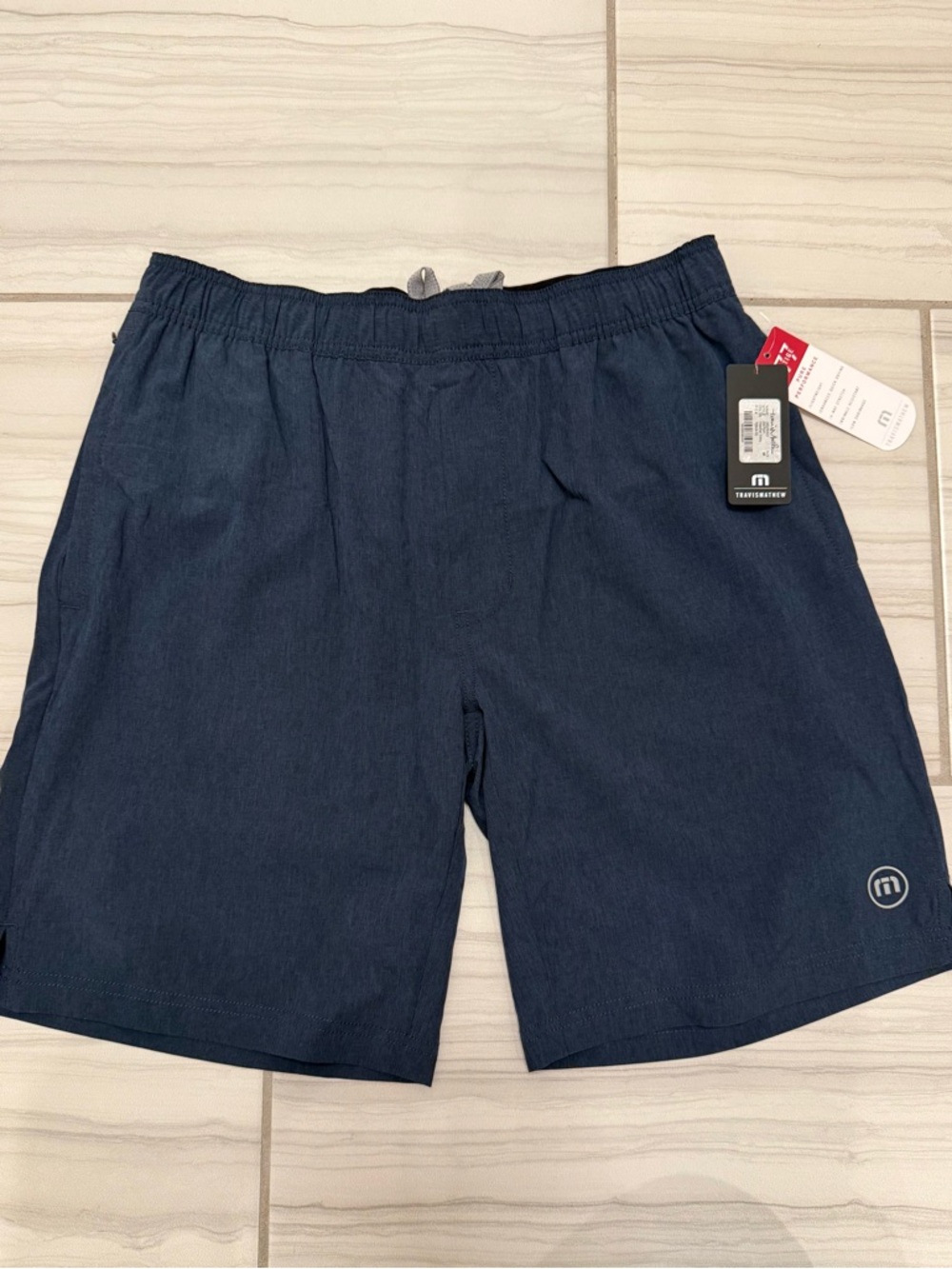 Travis Mathew Men's Deering Navy Athletic Shorts